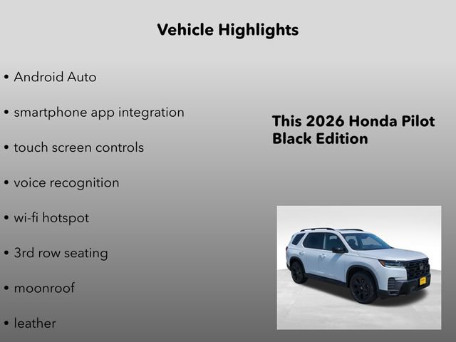 New 2026 Honda Pilot Black Edition image 15