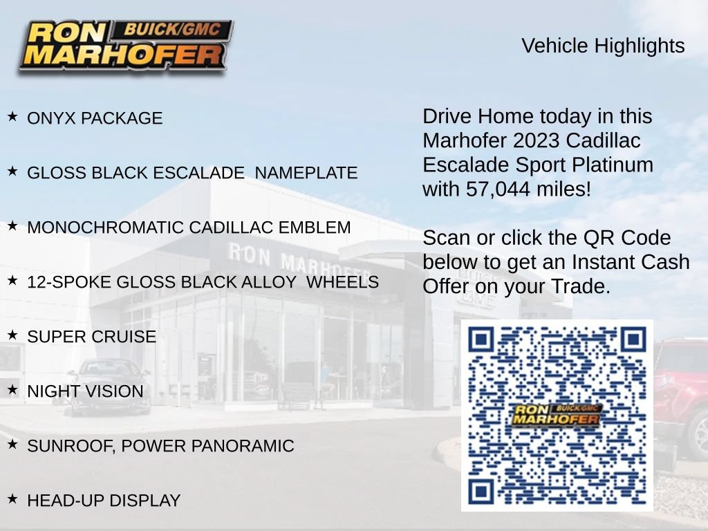Used 2023 Cadillac Escalade Sport Platinum w/ LPO, ONYX Package AWD/4WD image 15