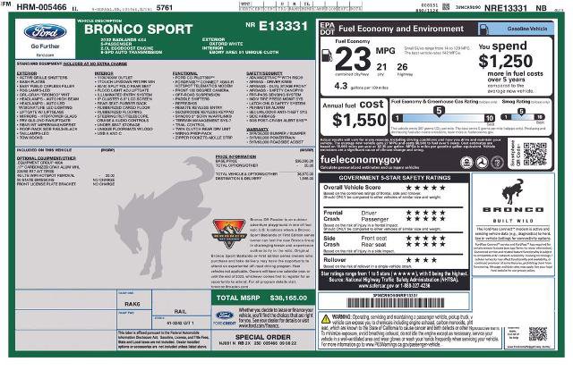 Certified 2022 Ford Bronco Sport Badlands AWD/4WD image 34