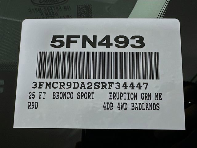New 2025 Ford Bronco Sport Badlands w/ Badlands Tech Package image 18