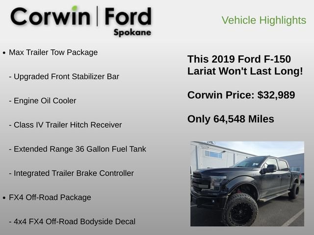 Used 2019 Ford F150 Lariat w/ Equipment Group 502A Luxury image 6