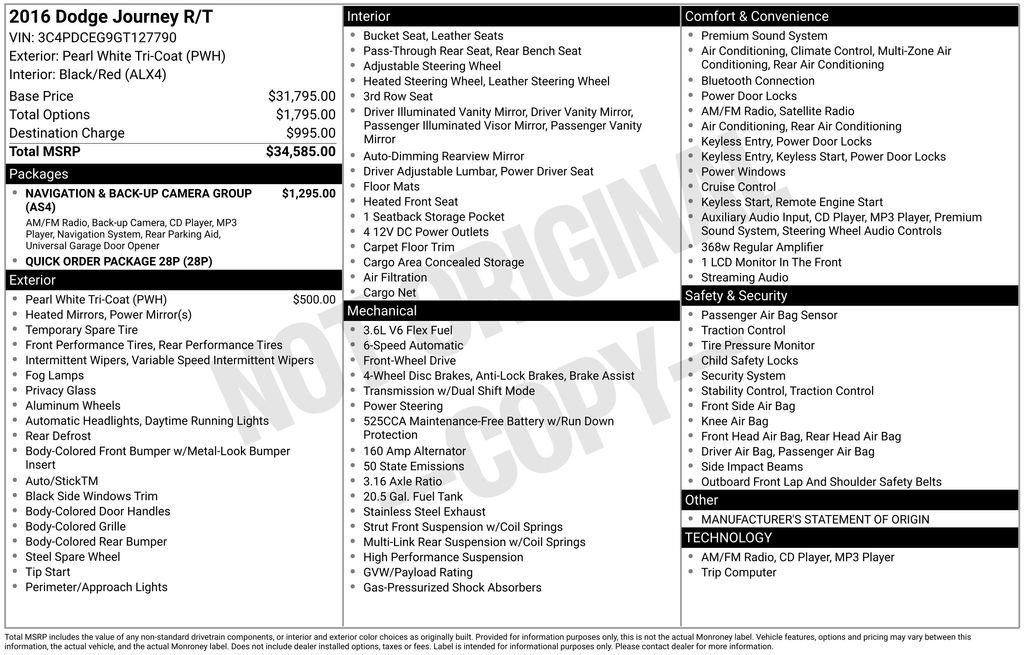 Used 2016 Dodge Journey R/T image 14