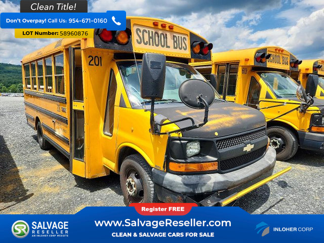 Used 2011 Chevrolet Express 3500 Extended w/ School Bus Package