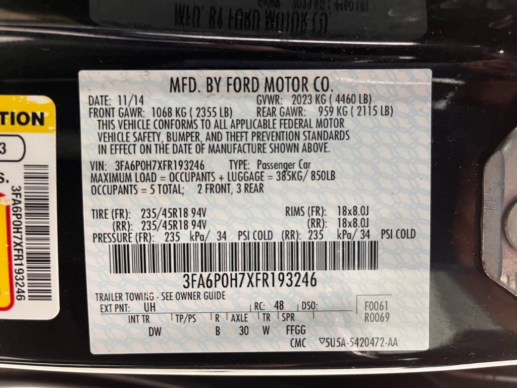 Used 2015 Ford Fusion SE w/ Equipment Group 201A FWD image 22