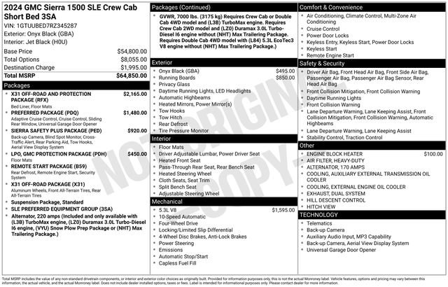 Certified 2024 GMC Sierra 1500 SLE w/ Preferred Package image 3