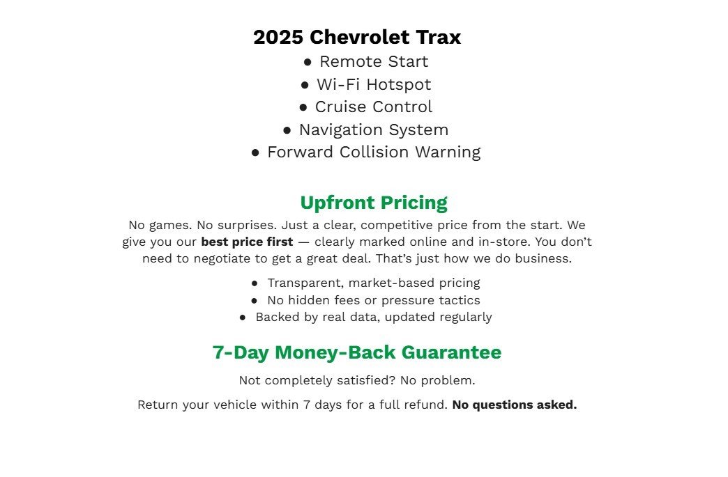 Used 2025 Chevrolet Trax LT FWD image 2