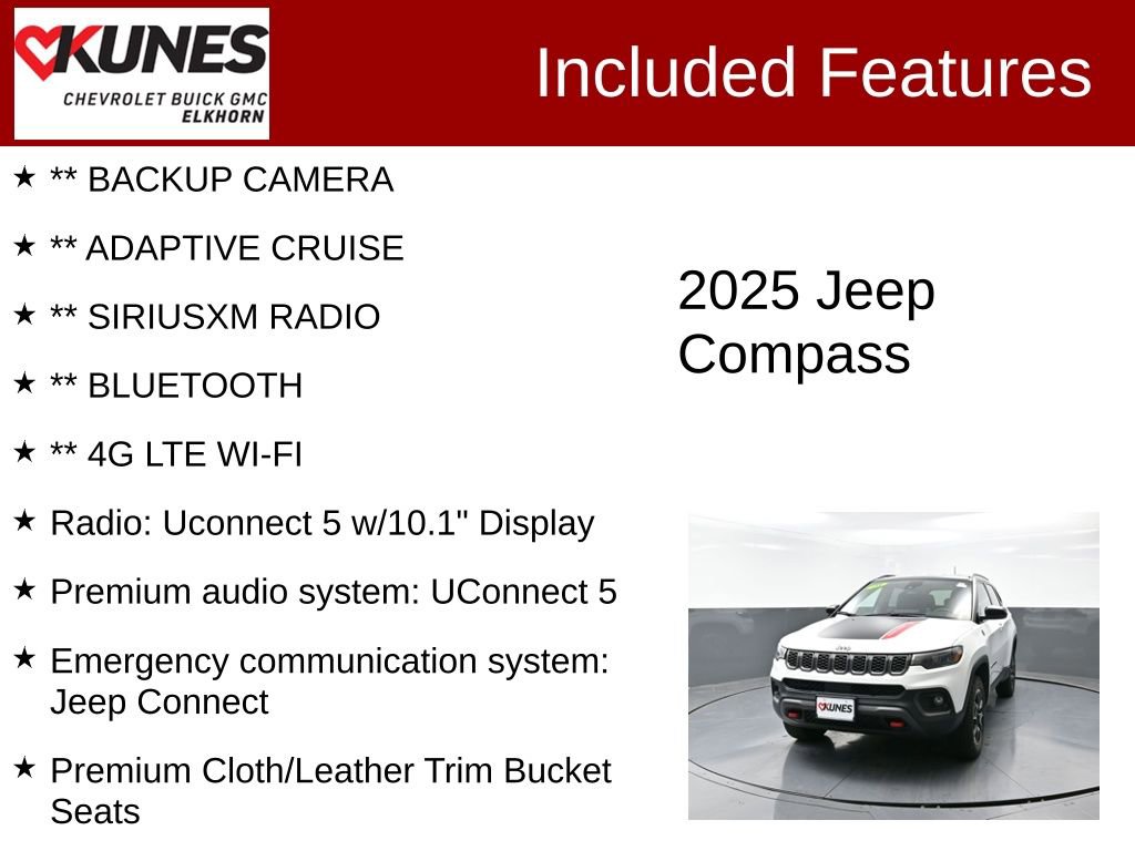 Used 2025 Jeep Compass Trailhawk w/ Trailer Tow Group image 2