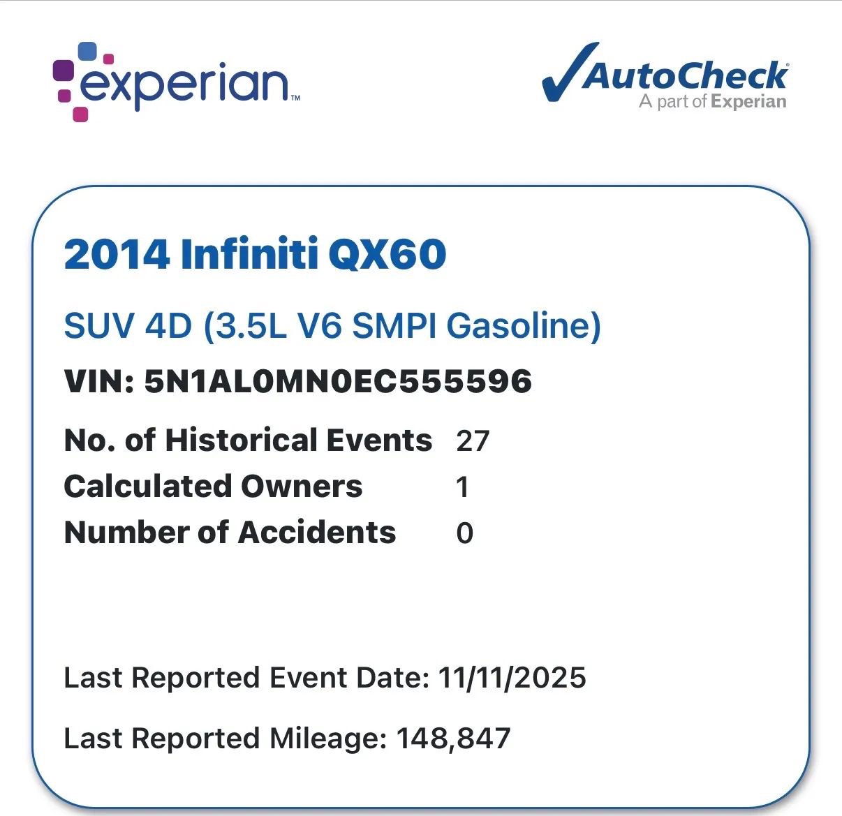 Used 2014 INFINITI QX60 FWD w/ Cargo Package image 24