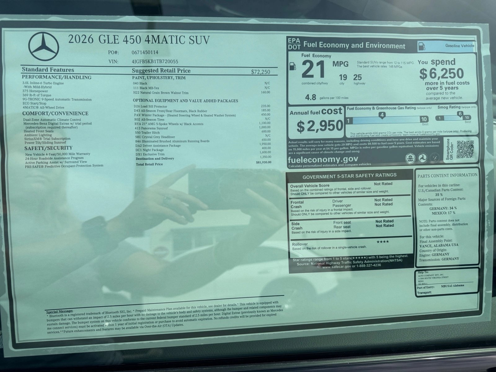 New 2026 Mercedes-Benz GLE 450 4MATIC image 19