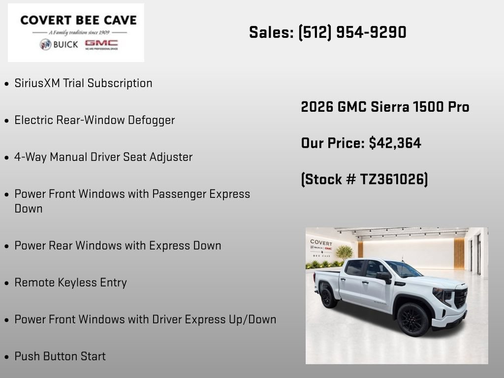 New 2026 GMC Sierra 1500 Pro w/ Graphite Edition RWD image 38