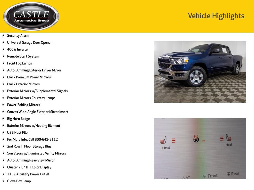 Used 2023 RAM 1500 Big Horn AWD/4WD image 16