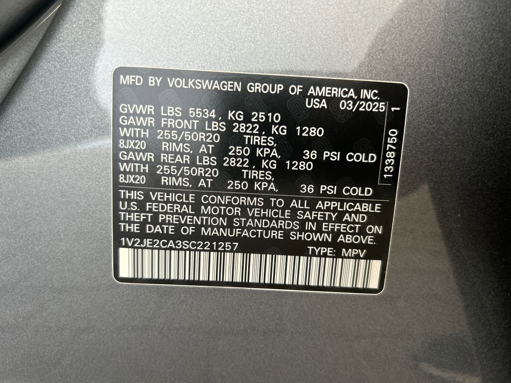 New 2025 Volkswagen Atlas Cross Sport SE image 50