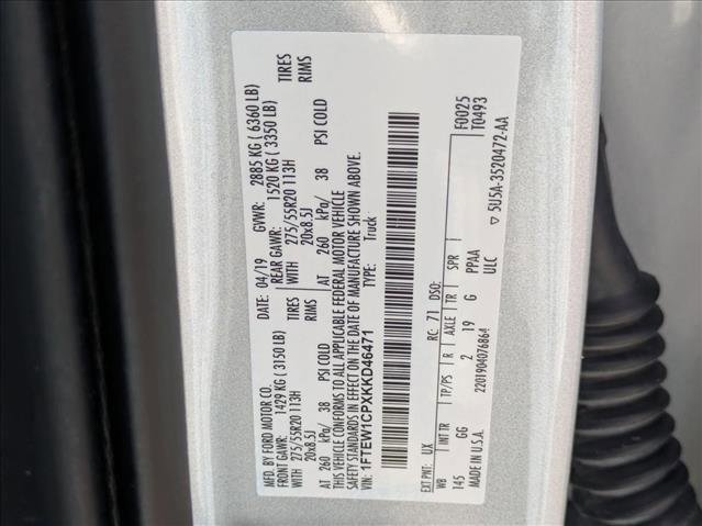 Used 2019 Ford F150 XL w/ Equipment Group 101A Mid image 24