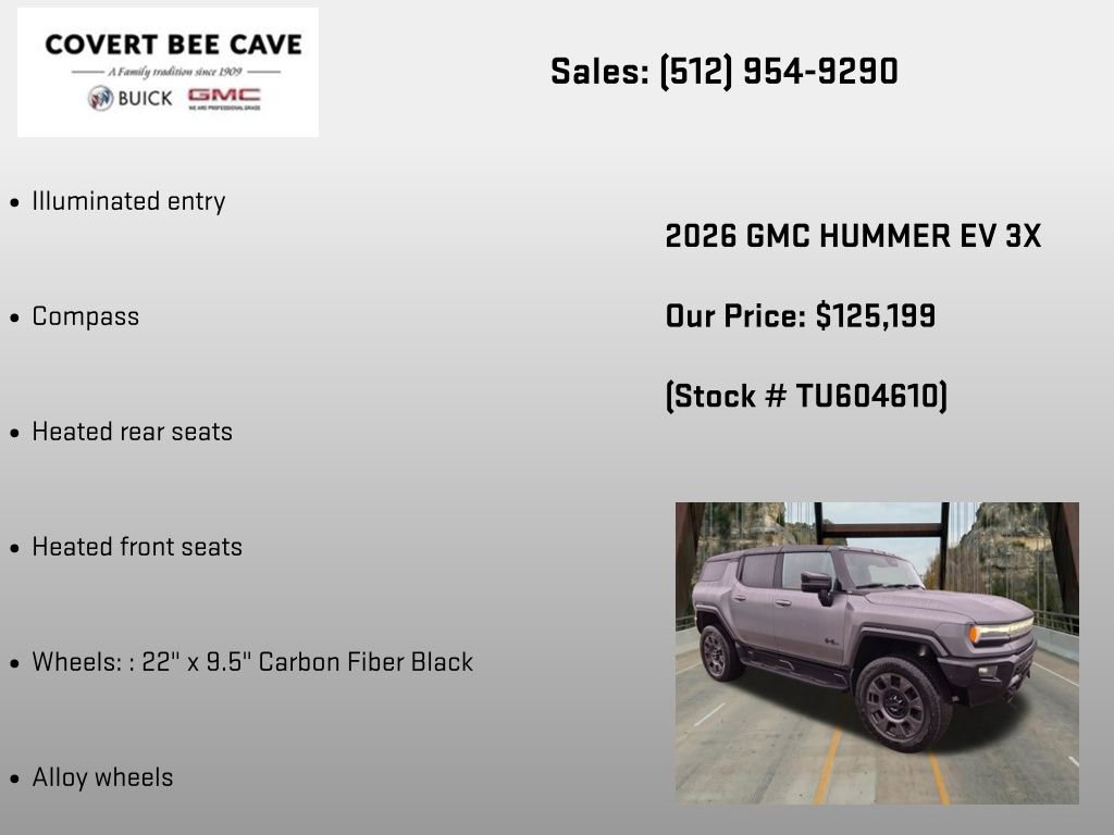 New 2026 GMC Hummer EV 3X w/ Carbon Fiber Edition Package image 18