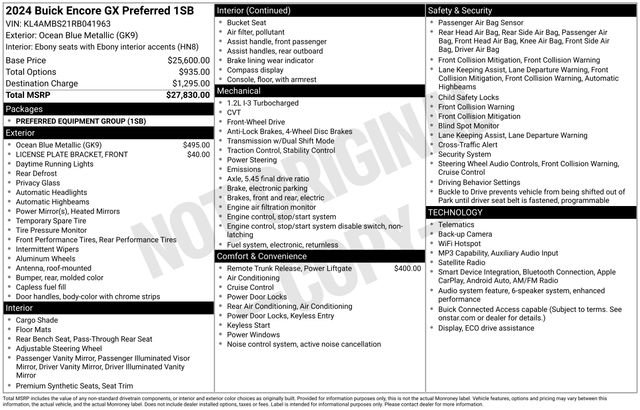 Used 2024 Buick Encore GX Preferred FWD image 32