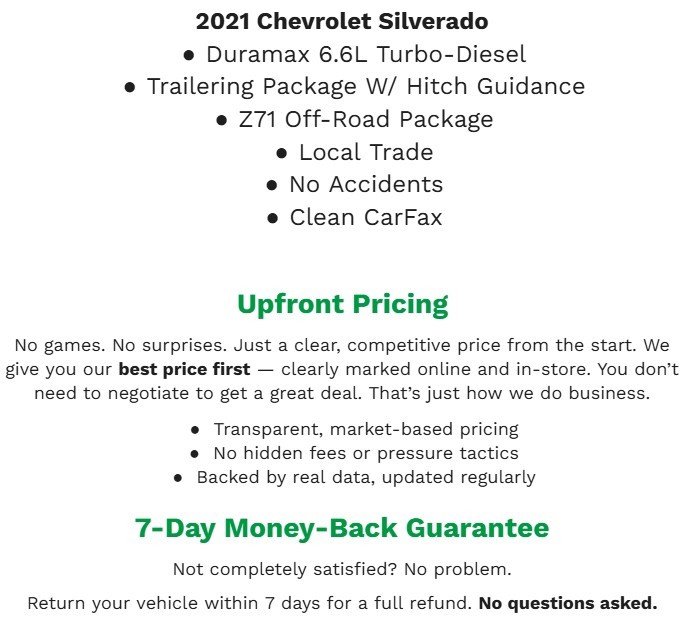 Used 2021 Chevrolet Silverado 2500 High Country w/ Z71 Off-Road Package image 2