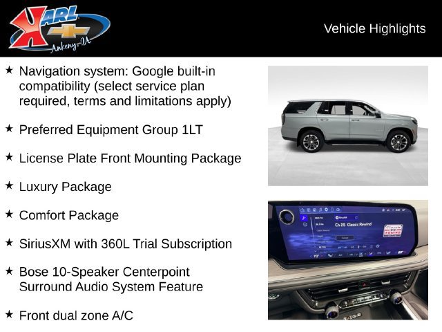 Certified 2025 Chevrolet Tahoe LT w/ Comfort Package AWD/4WD image 2