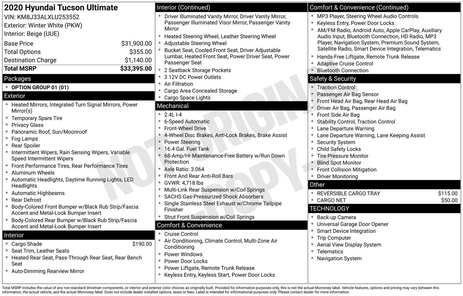 Used 2020 Hyundai Tucson Ultimate image 20