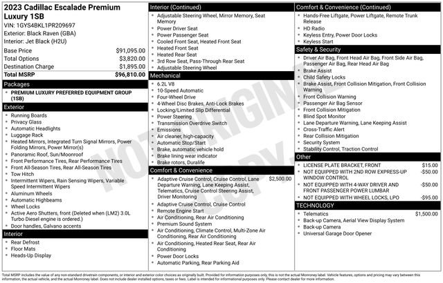 Used 2023 Cadillac Escalade Premium Luxury image 31