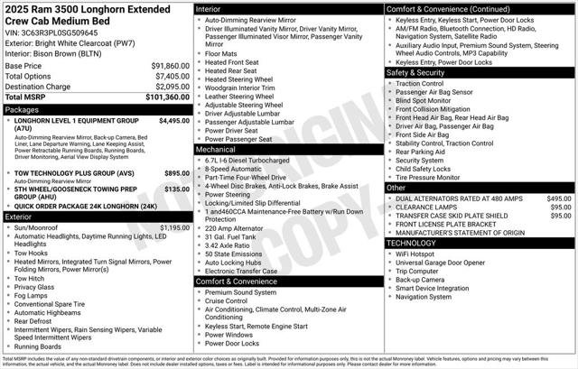 Certified 2025 RAM 3500 Longhorn AWD/4WD image 40