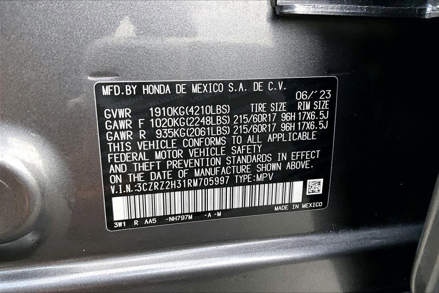 Used 2024 Honda HR-V LX image 34