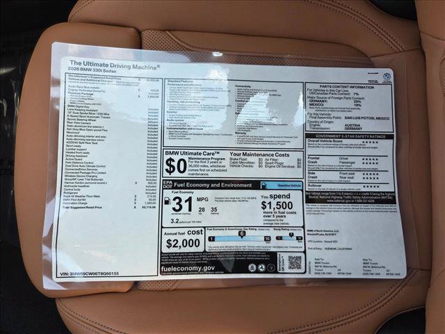 New 2026 BMW 330i Sedan w/ Premium Package RWD image 18