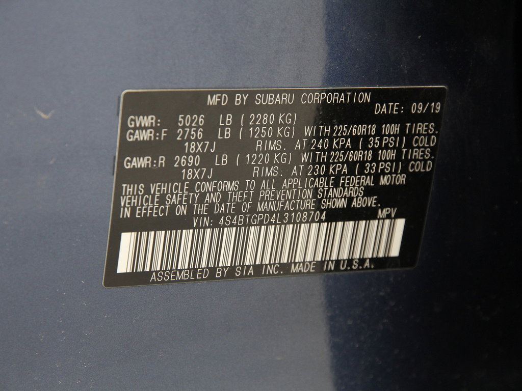 Used 2020 Subaru Outback Touring XT image 22