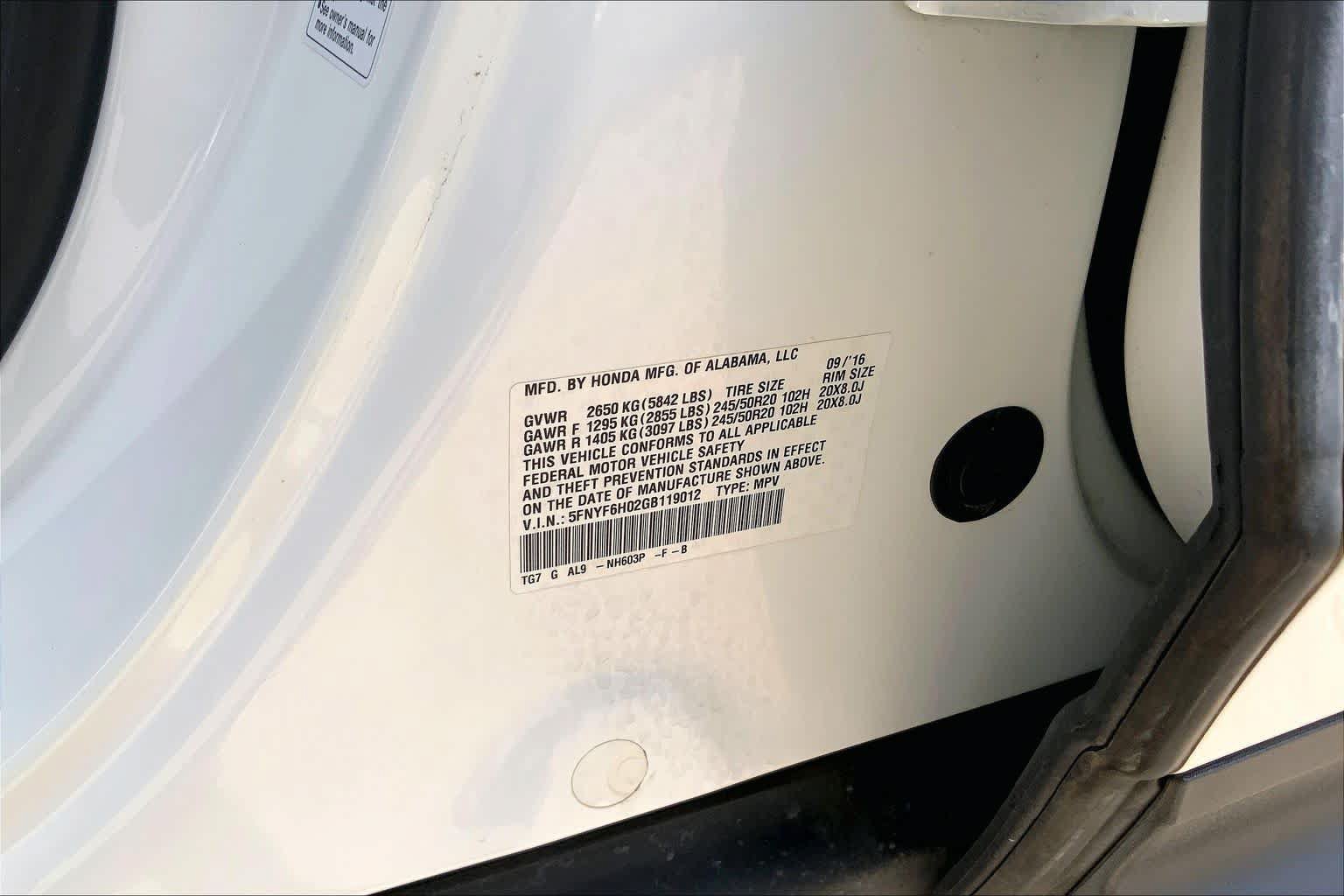 Used 2016 Honda Pilot Elite image 33