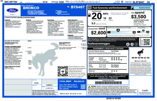New 2025 Ford Bronco Big Bend w/ Black Diamond Package AWD/4WD image 4