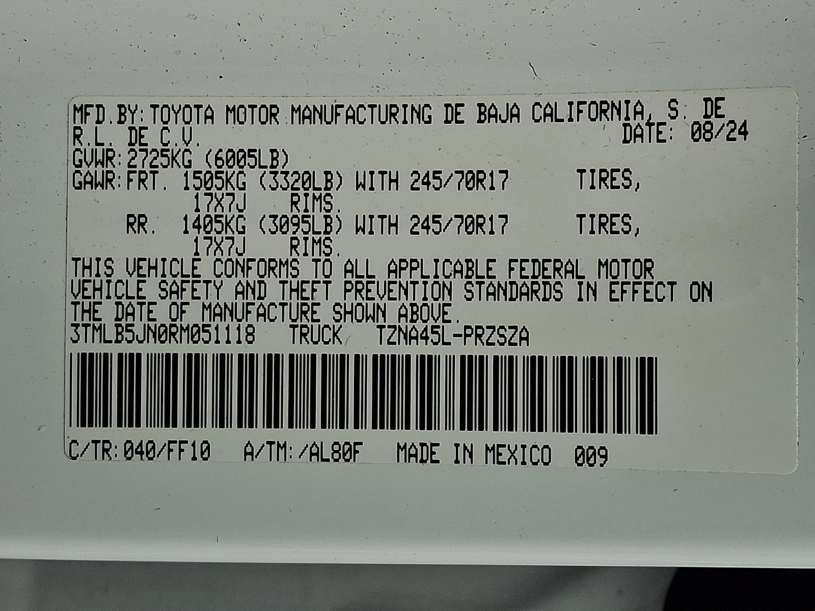 Used 2024 Toyota Tacoma SR5 AWD/4WD image 29
