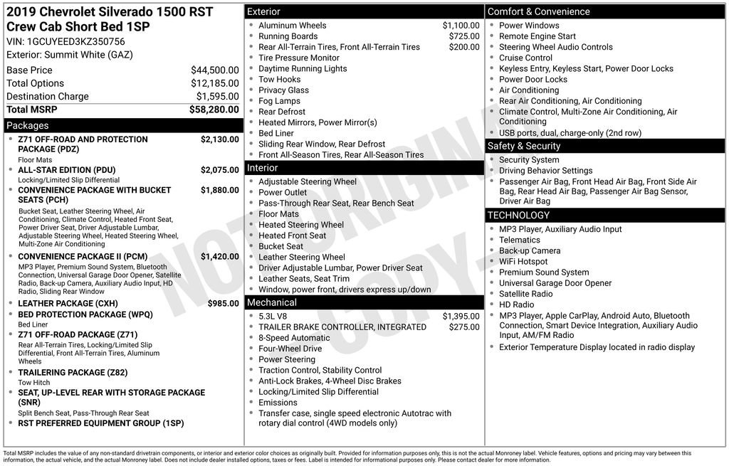 Certified 2019 Chevrolet Silverado 1500 RST AWD/4WD image 3