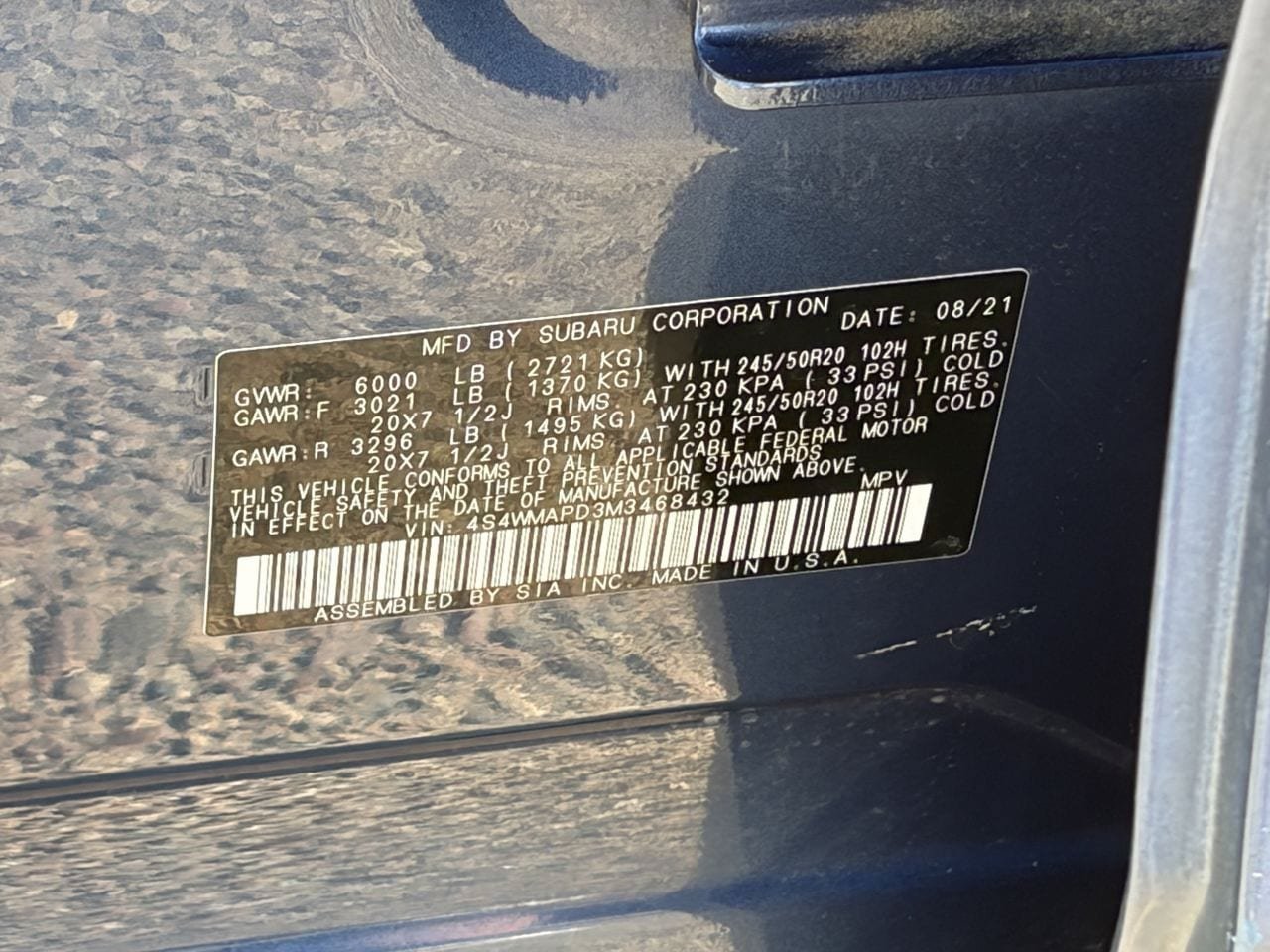Used 2021 Subaru Ascent Limited w/ Technology Package AWD/4WD image 34