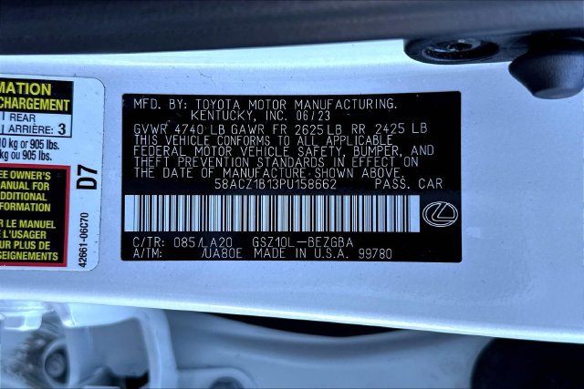 Used 2023 Lexus ES 350 w/ Accessory Package (Z2) FWD image 20