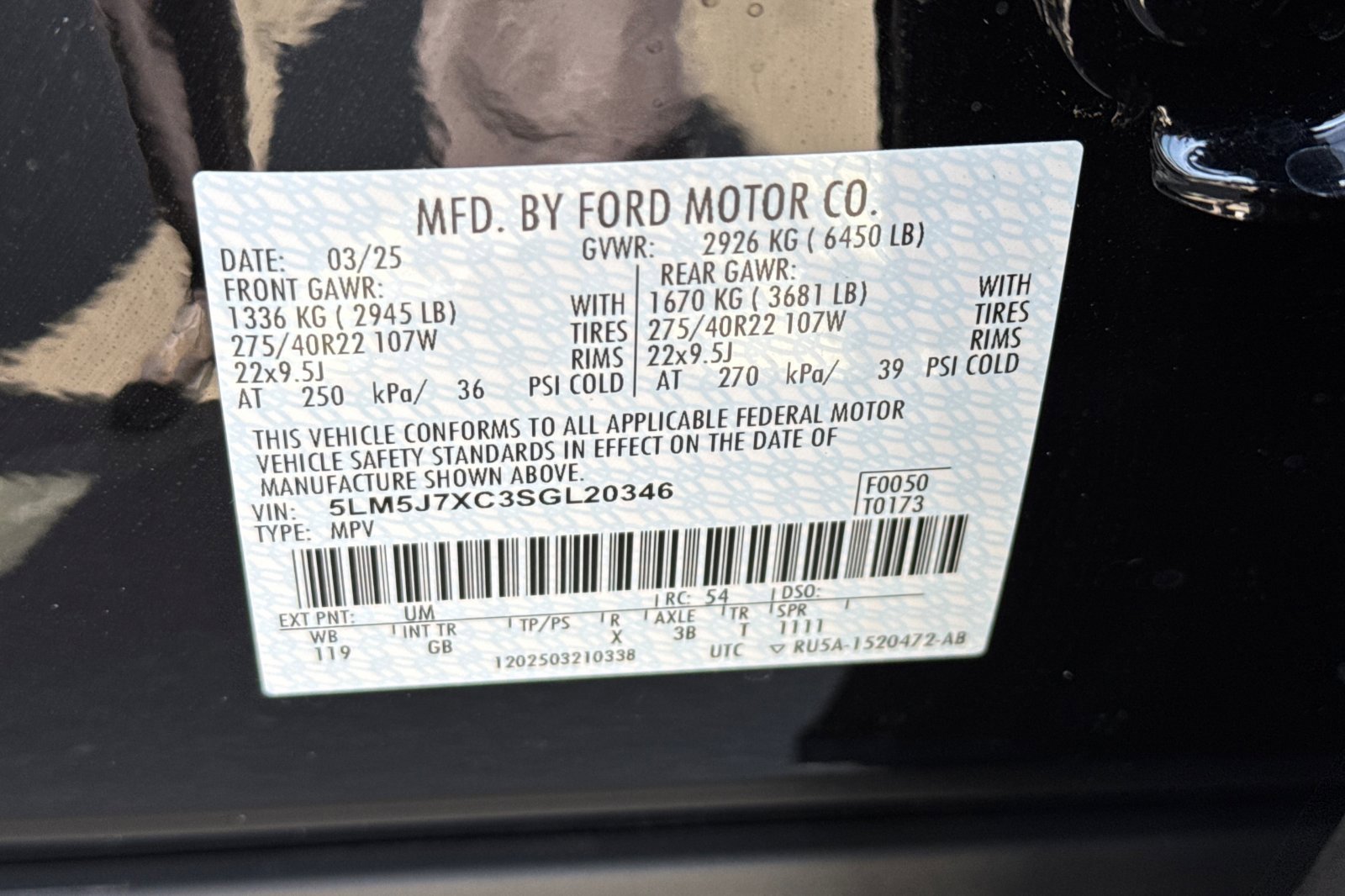 New 2025 Lincoln Aviator Reserve w/ Equipment Group 201A image 28