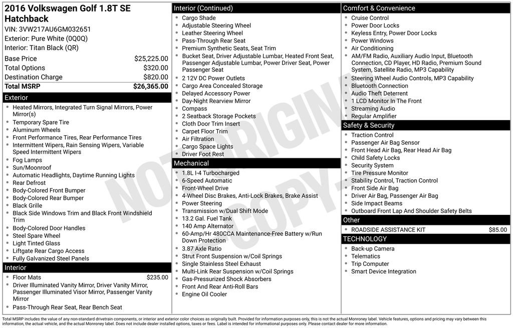 Used 2016 Volkswagen Golf SE image 32