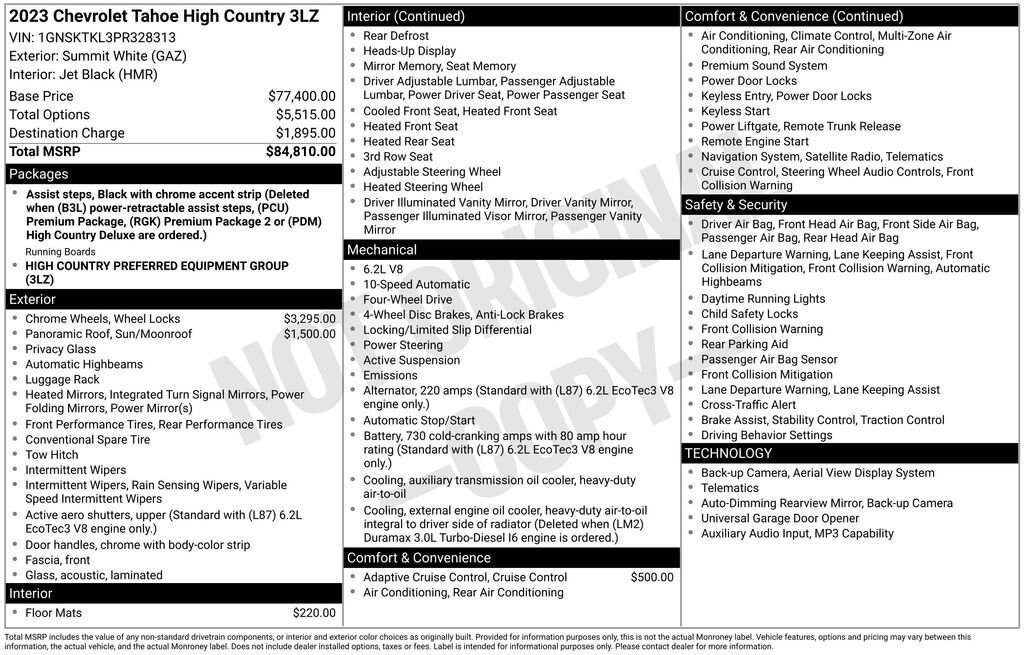 Used 2023 Chevrolet Tahoe High Country image 11