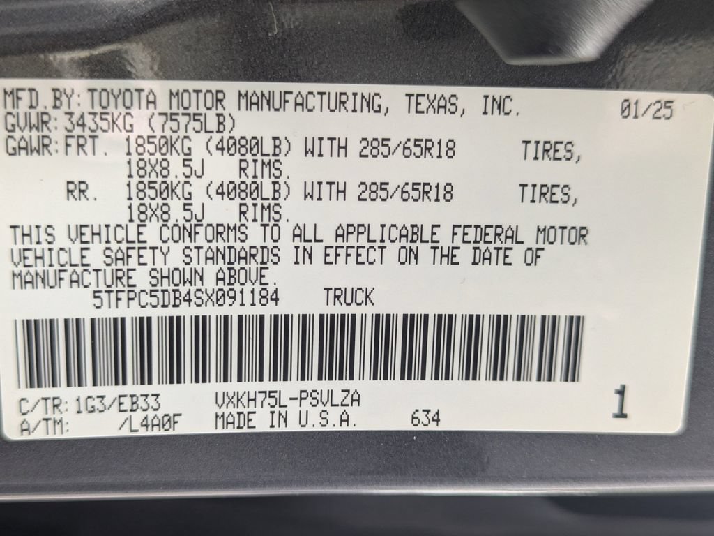 Used 2025 Toyota Tundra TRD Pro AWD/4WD image 28