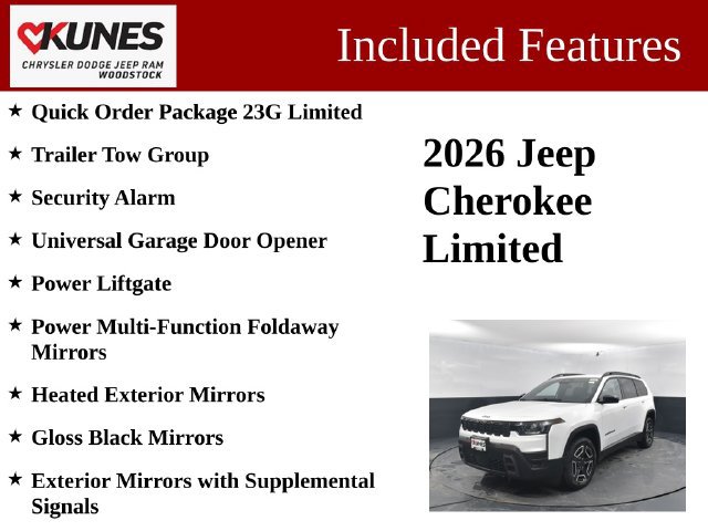 New 2026 Jeep Cherokee Limited AWD/4WD image 3