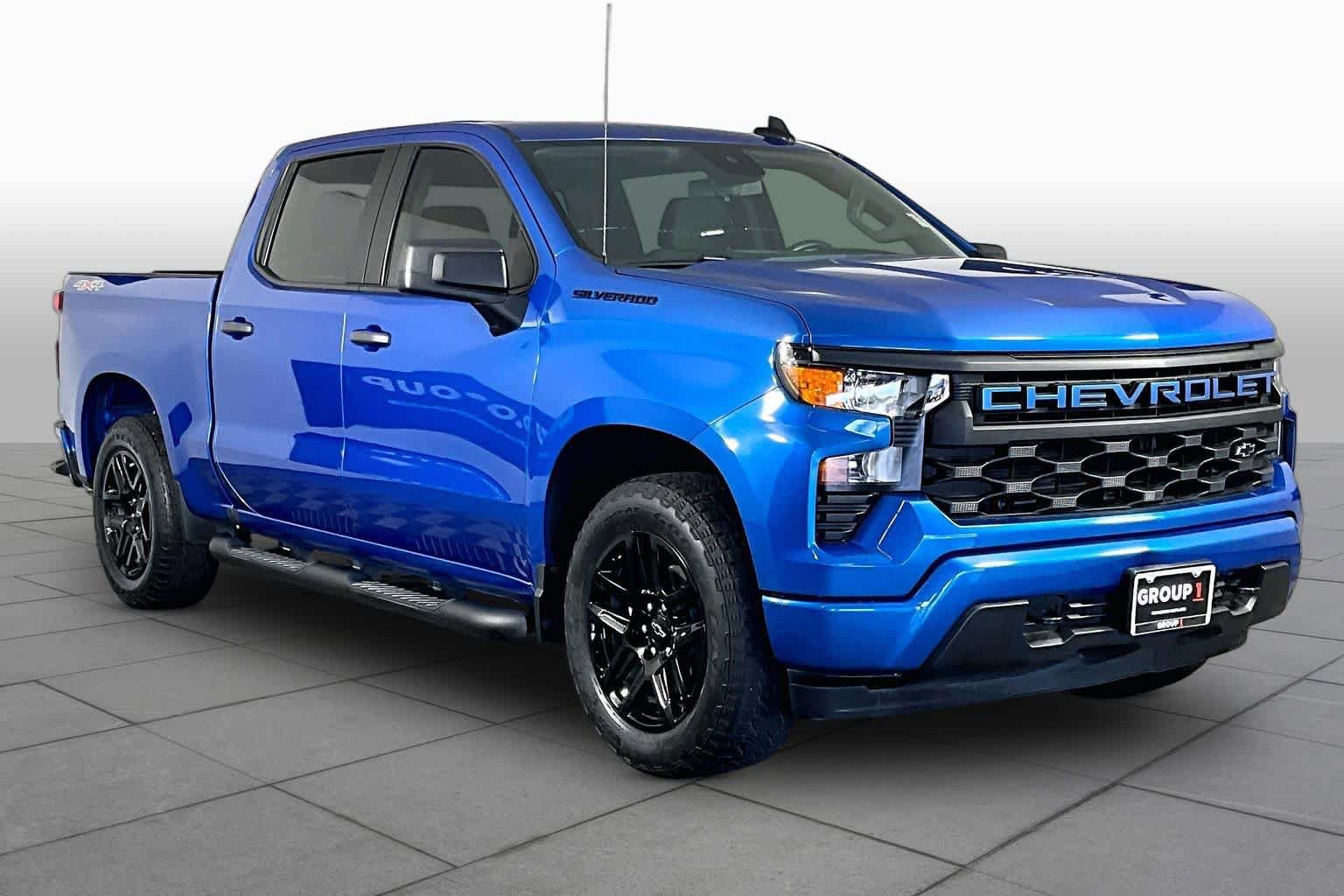 Used 2024 Chevrolet Silverado 1500 Custom w/ Turbomax Blackout Package AWD/4WD image 3