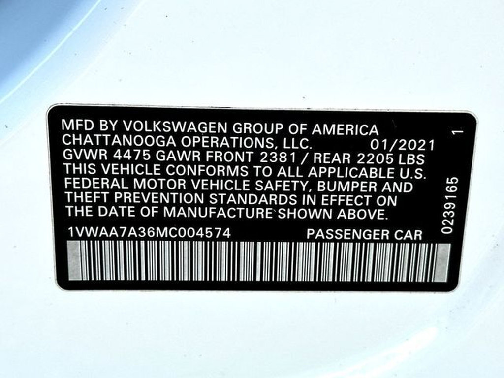 Used 2021 Volkswagen Passat 2.0T S FWD image 31