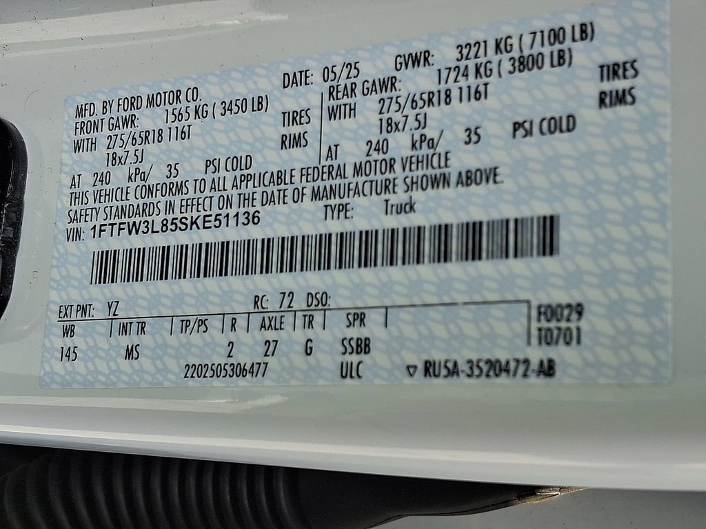 Used 2025 Ford F150 XLT w/ Equipment Group 301A Standard AWD/4WD image 27