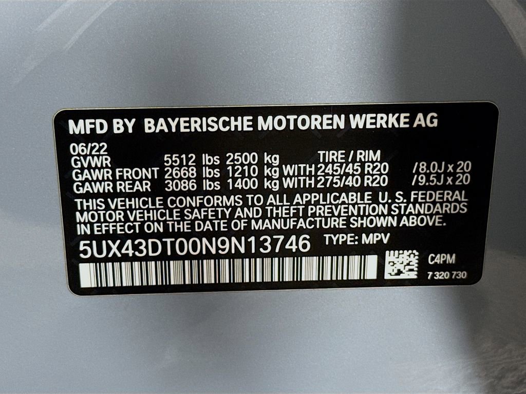 Used 2022 BMW X4 M40i w/ Parking Assistance Package image 33