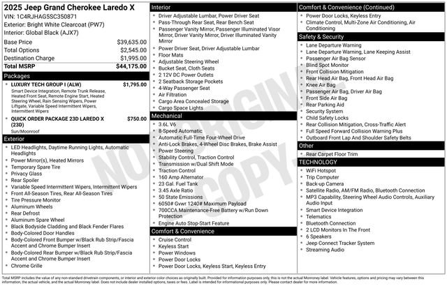 Used 2025 Jeep Grand Cherokee Laredo X w/ Luxury Tech Group I AWD/4WD image 26