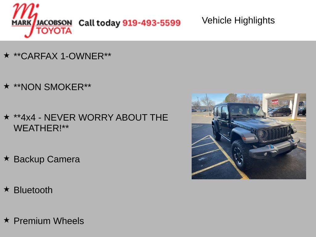 Used 2024 Jeep Wrangler Unlimited Rubicon 4xe image 6