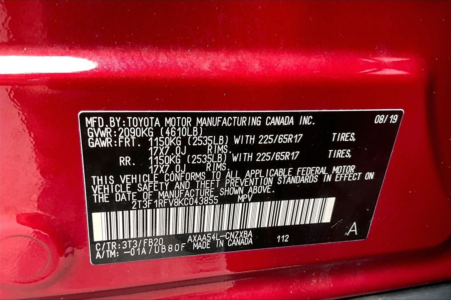 Used 2019 Toyota RAV4 LE w/ All Weather Liner Package AWD/4WD image 29