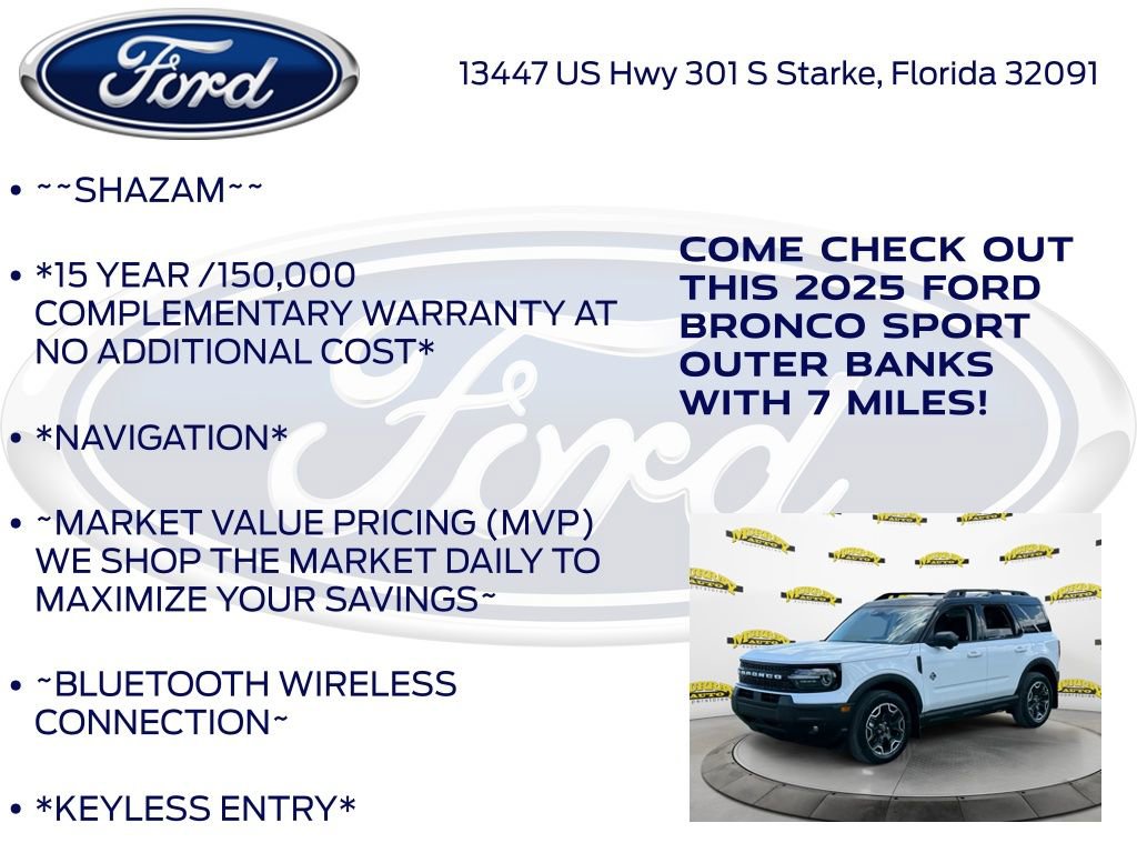 New 2025 Ford Bronco Sport Outer Banks w/ Outer Banks Tech Package+ image 5