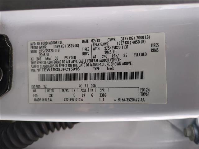 Used 2018 Ford F150 XLT w/ Equipment Group 302A Luxury image 25