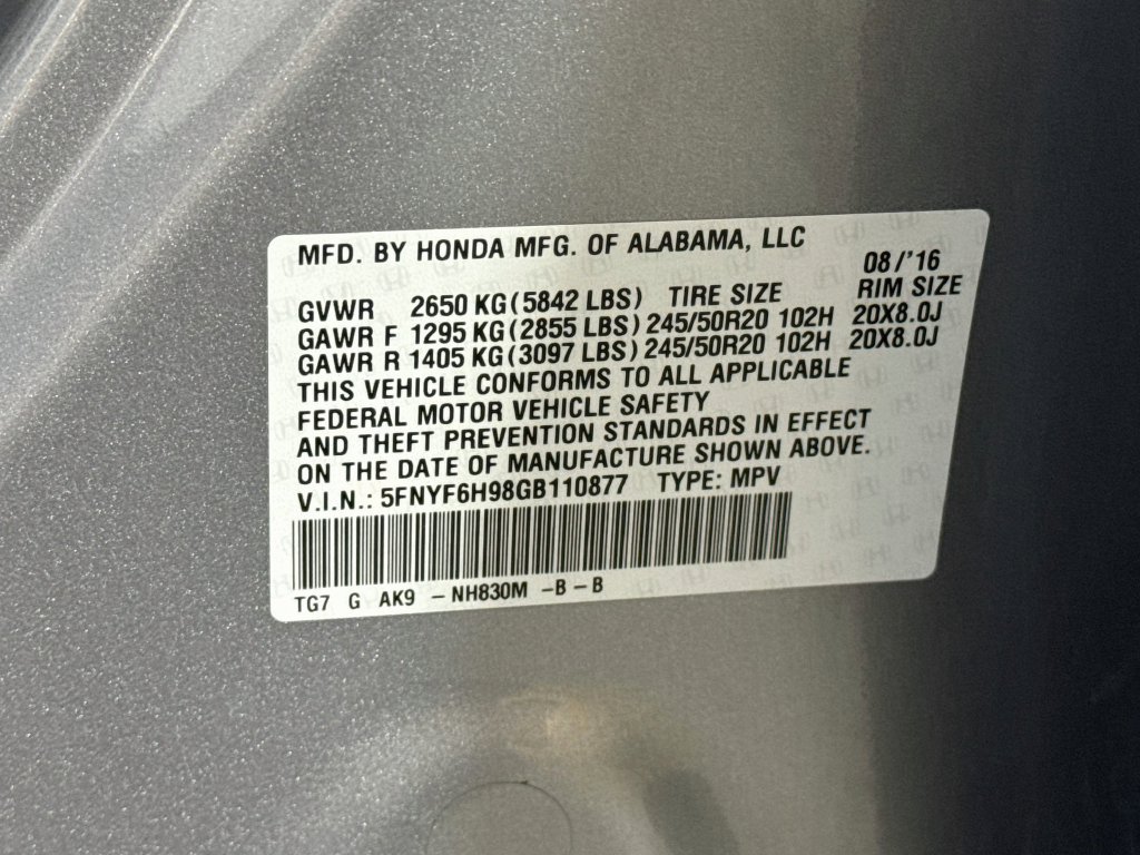 Used 2016 Honda Pilot Touring image 45