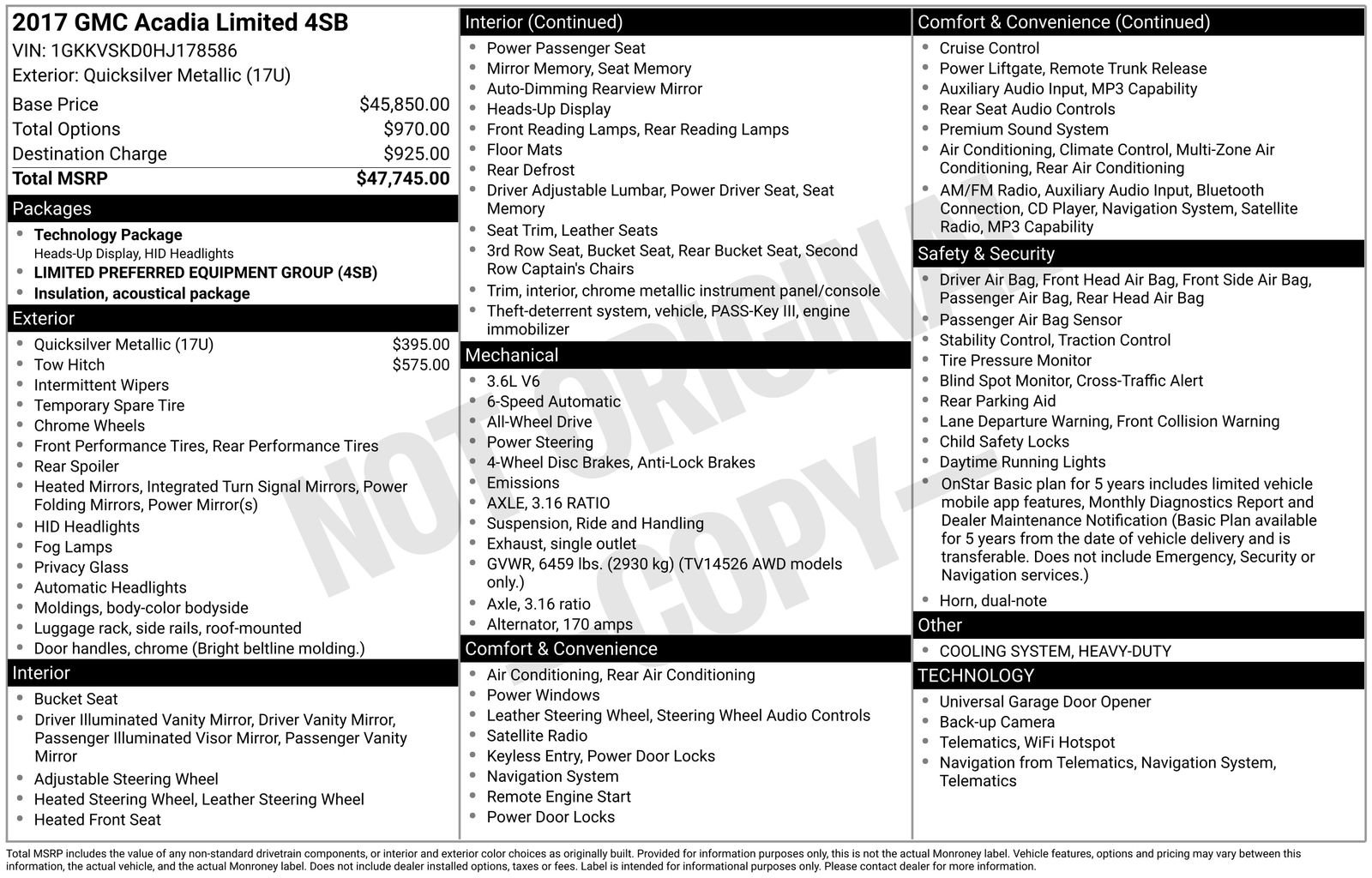 Used 2017 GMC Acadia Limited SLT image 18