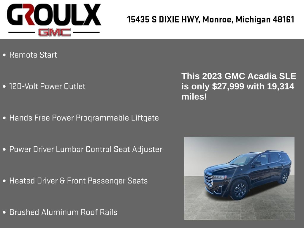 Used 2023 GMC Acadia SLE w/ Driver Convenience Package image 15